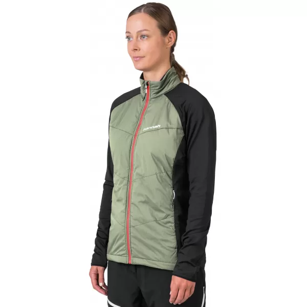  Damen-Sweatshirt HANNAH MAKANA GEBRANNTES OLIV/ANTHRAZIT 