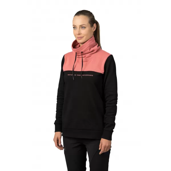  Damen-Sweatshirt HANNAH SIBELE ANTHRAZIT/VERBLASSTES ROSA 