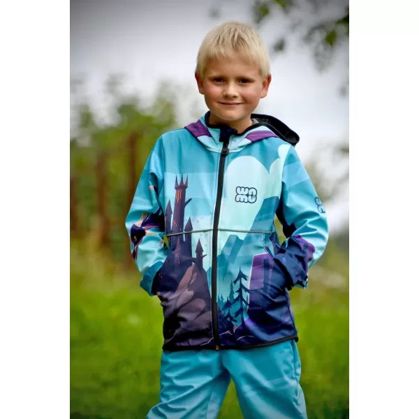  Baby Softshell Jacke WAMU DRAGON FANTASY BLAU 