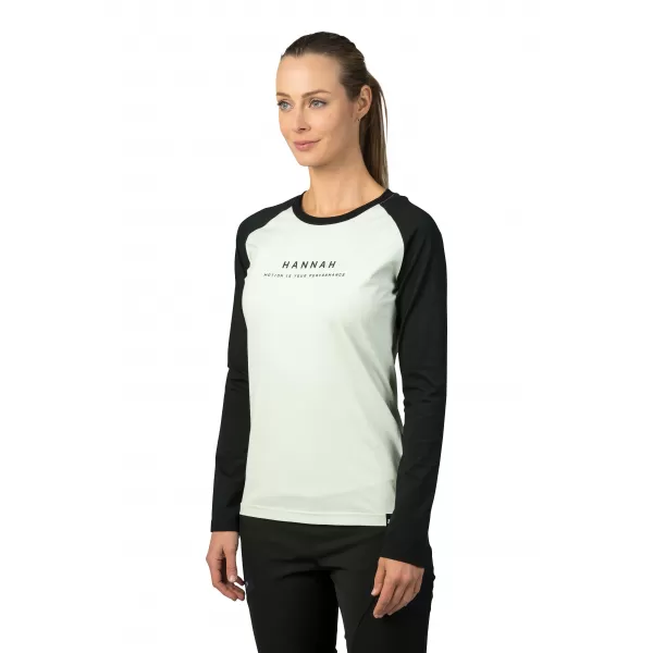  Damen-T-Shirt mit langen Ärmeln HANNAH PRIM MORGENBLAU/ANTHRAZIT 