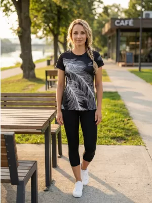 Hochwertiges Funktions-T-Shirt für Damen ALTISPORT VOJ/ALW001TR01 SCHWARZGRAU