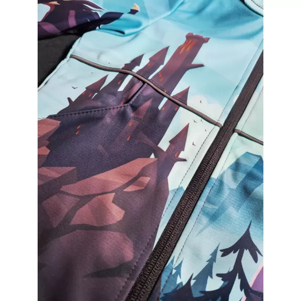  Baby Softshell Jacke WAMU DRAGON FANTASY BLAU 