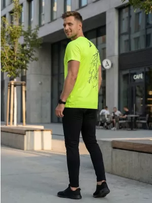 Premium-T-Shirt für Herren ALTISPORT VOJ/ALM004TR01 NEON GELB