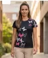 Hochwertiges Funktions-T-Shirt für Damen ALTISPORT VOJ/ALW002TR01 SCHWARZ ROSA