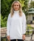 Erweitertes Damen-Sweatshirt SAM 73 ASAJJ WM 781 CREMEFARBEN