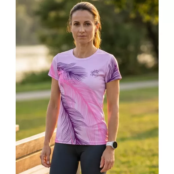  Hochwertiges Funktions-T-Shirt für Damen ALTISPORT VOJ/ALW001TR01 LILA 