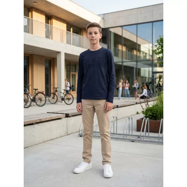  Jungen-T-Shirt mit langen Ärmeln SAM 73 CELDOR KT 501 DUNKELBLAU 