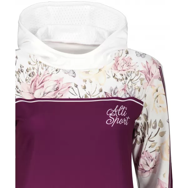  Premium-Sweatshirt für Damen ALTISPORT VOJ/ALW008MI01 BURGUND 