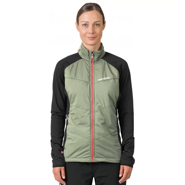  Damen-Sweatshirt HANNAH MAKANA GEBRANNTES OLIV/ANTHRAZIT 