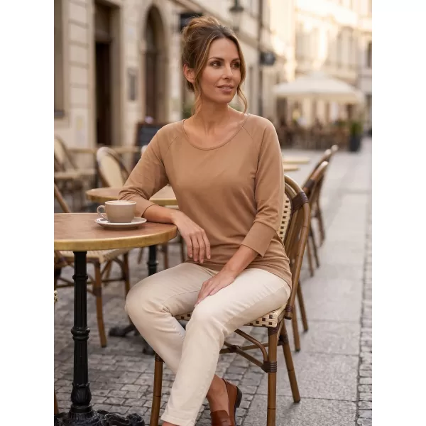  Damen-T-Shirt mit 3/4-Ärmeln SAM 73 SELMA WT 896 GOLDEN 