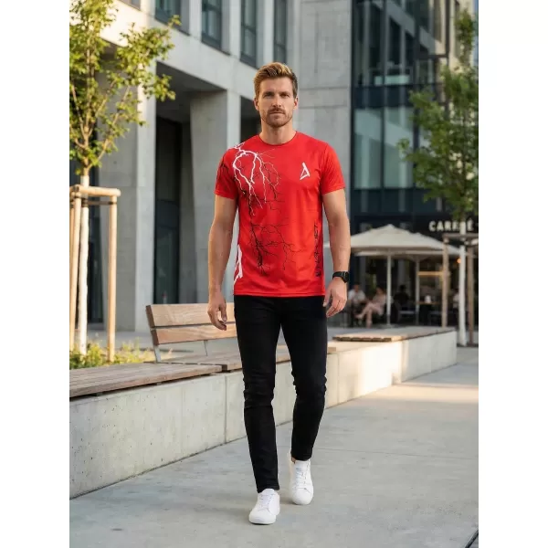  Premium-T-Shirt für Herren ALTISPORT VOJ/ALM004TR01 ROT 