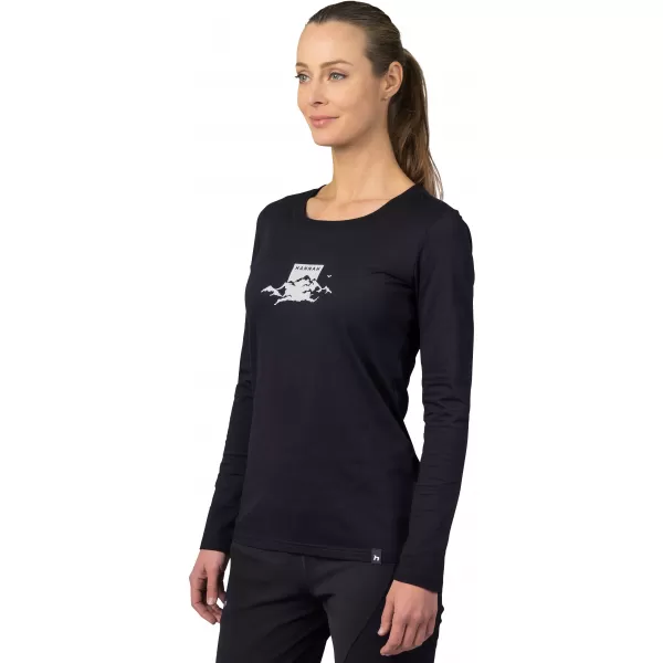  Damen-T-Shirt mit langen Ärmeln HANNAH ELARA ANTHRAZIT (WEIß) 