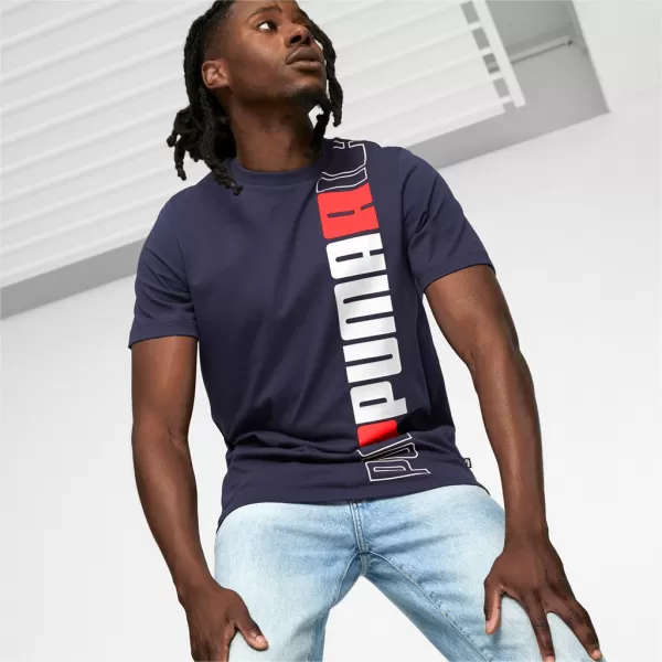  Herren-T-Shirt PUMA ESS+ LOGO LAB TEE 675916-06 BLAU 