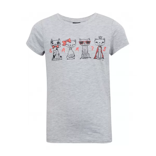  Mädchen-T-Shirt SAM 73 AXILL KT 508 HELLGRAU 
