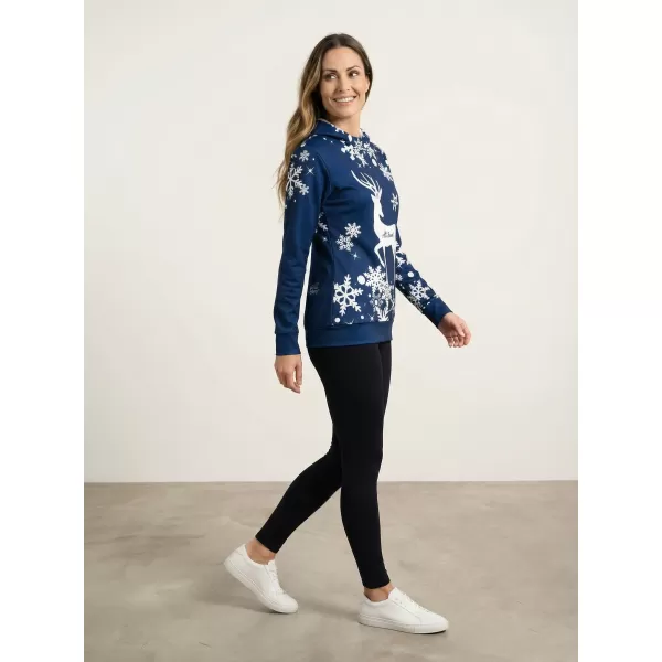  Premium-Sweatshirt für Damen ALTISPORT VOJ/ALWVN5MI01 NAVY BLAU 