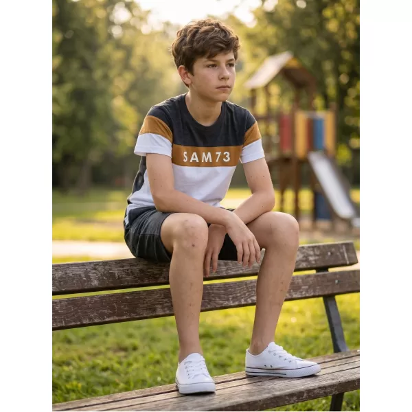  T-Shirt für Jungen SAM 73 KALLAN KT 503 WEIß 