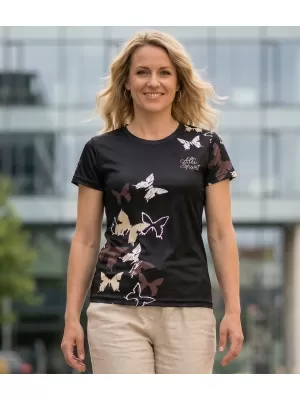 Hochwertiges Funktions-T-Shirt für Damen ALTISPORT VOJ/ALW002TR01 SCHWARZ BRAUN