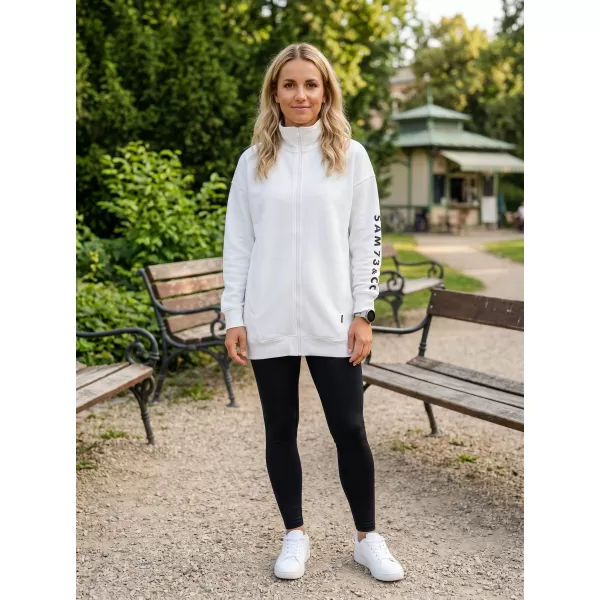  Erweitertes Damen-Sweatshirt SAM 73 ASAJJ WM 781 CREMEFARBEN 