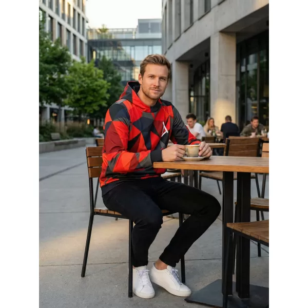  Premium-Sweatshirt für Herren ALTISPORT VOJ/ALM007MI01 ROT 
