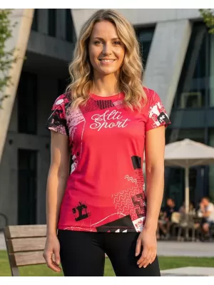 Hochwertiges Funktions-T-Shirt für Damen ALTISPORT VOJ/ALW009TR01 ROT