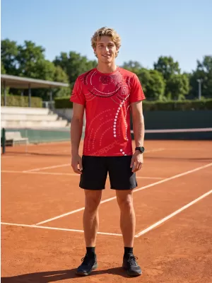 Premium-T-Shirt für Herren ALTISPORT VOJ/ALM003TR01 ROT