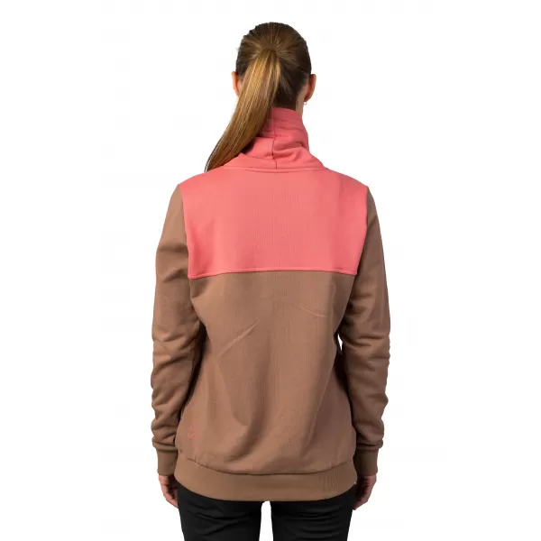  Damen-Sweatshirt HANNAH SIBELE COCA-MOKKA/VERBLASSTES ROSA 