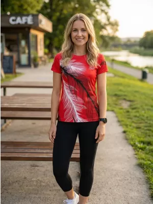 Hochwertiges Funktions-T-Shirt für Damen ALTISPORT VOJ/ALW001TR01 ROT