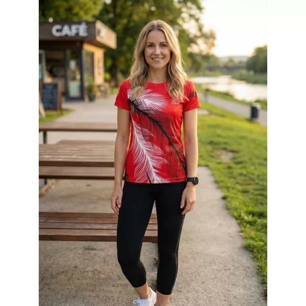  Hochwertiges Funktions-T-Shirt für Damen ALTISPORT VOJ/ALW001TR01 ROT 
