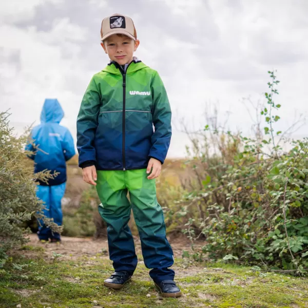  Baby Softshell Hosen WAMU MOZAIKA GRÜN 
