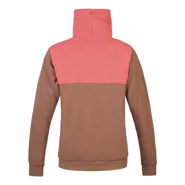  Damen-Sweatshirt HANNAH SIBELE COCA-MOKKA/VERBLASSTES ROSA 