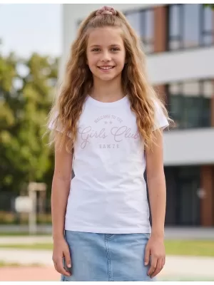 Mädchen-T-Shirt SAM 73 JANLI KT 507 WEIß