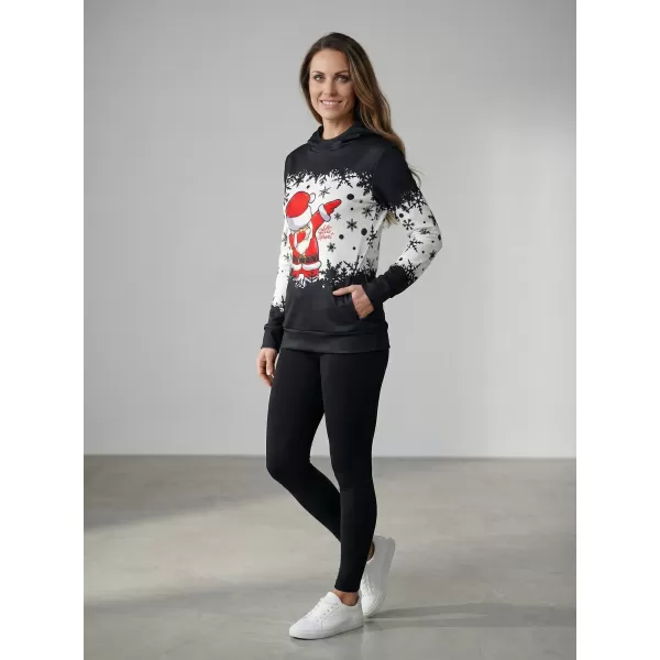  Premium-Sweatshirt für Damen ALTISPORT VOJ/ALWVN2MI01 SCHWARZ 