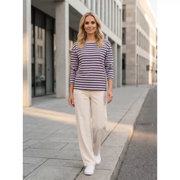  Damen-T-Shirt mit langen Ärmeln SAM 73 PRUDENCE WT 893 ALTE ROSE 