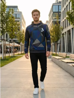 Premium-Sweatshirt für Herren ALTISPORT VOJ/ALM007MI01 DUNKELBLAU
