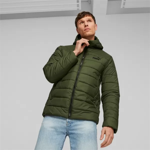  Herrenjacke PUMA ESS HOODED PADDED JACKET 848938-31 GRÜN 