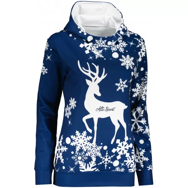  Premium-Sweatshirt für Damen ALTISPORT VOJ/ALWVN5MI01 NAVY BLAU 