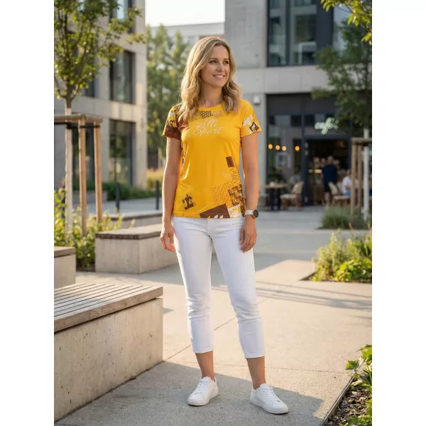  Hochwertiges Funktions-T-Shirt für Damen ALTISPORT VOJ/ALW009TR01 GELB 