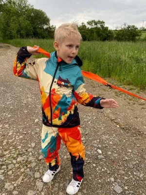 Baby Softshell Hosen WAMU MOUNTAIN BIKE SVĚTLÁ MEHR GEFÄRBT