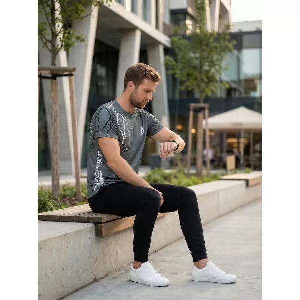  Premium-T-Shirt für Herren ALTISPORT VOJ/ALM004TR01 GRAPHIT 