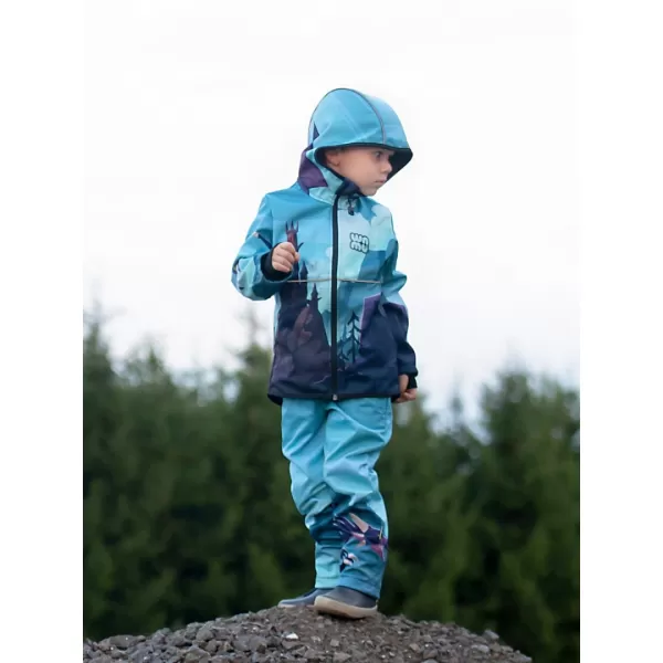  Softshellhose für Kinder WAMU DRAGON FANTASY BLAU 