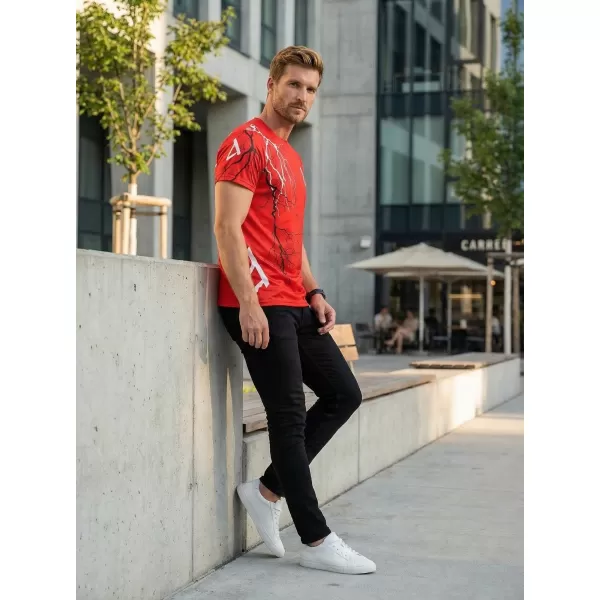  Premium-T-Shirt für Herren ALTISPORT VOJ/ALM004TR01 ROT 