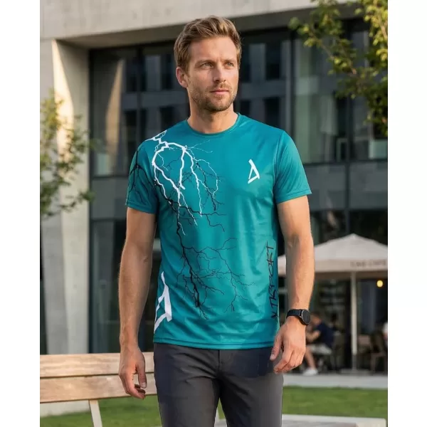  Premium-T-Shirt für Herren ALTISPORT VOJ/ALM004TR01 KEROSIN/WEIß 