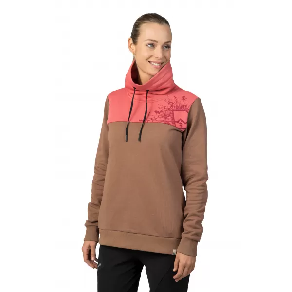  Damen-Sweatshirt HANNAH SIBELE COCA-MOKKA/VERBLASSTES ROSA 