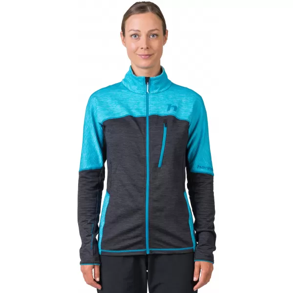  Damen-Sweatshirt HANNAH MEDA KLARWASSER/ANTHRAZITMEL 
