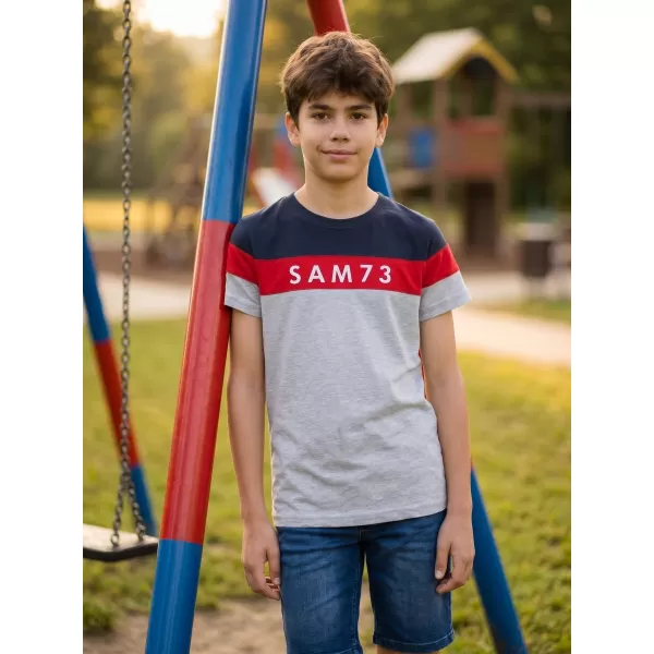  T-Shirt für Jungen SAM 73 KALLAN KT 503 HELLGRAU 