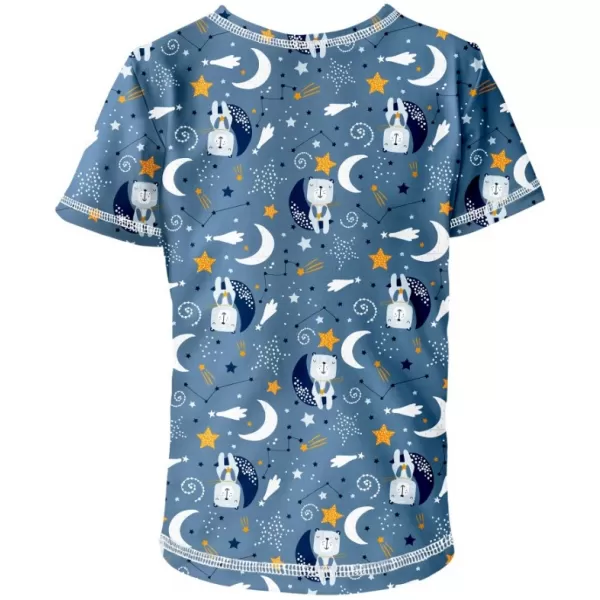  Kurz -schwaches t -Shirt WAMU MEDVÍDCI NA MĚSÍCI BLAU 