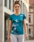 Hochwertiges Funktions-T-Shirt für Damen ALTISPORT VOJ/ALW002TR01 KEROSIN/WEIß