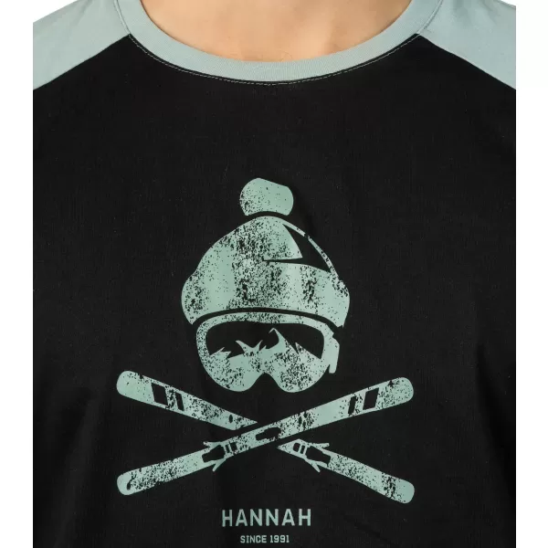  Herren-T-Shirt mit langen Ärmeln HANNAH HANES ANTHRAZIT/SCHIEFERGRAU 