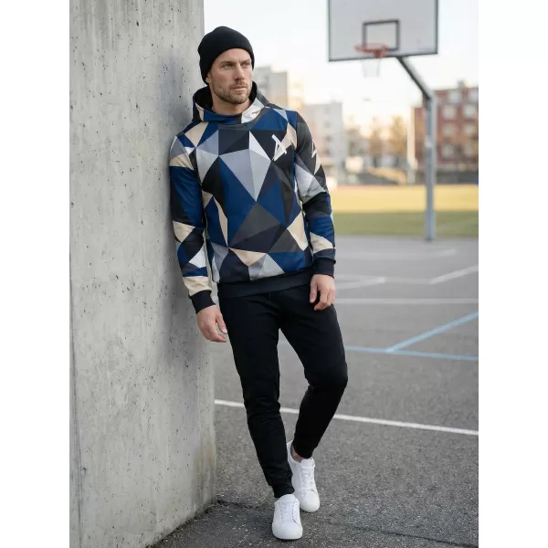  Premium-Sweatshirt für Herren ALTISPORT VOJ/ALM007MI01 MARINEBLAU/BRAUN 