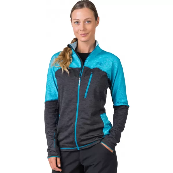  Damen-Sweatshirt HANNAH MEDA KLARWASSER/ANTHRAZITMEL 